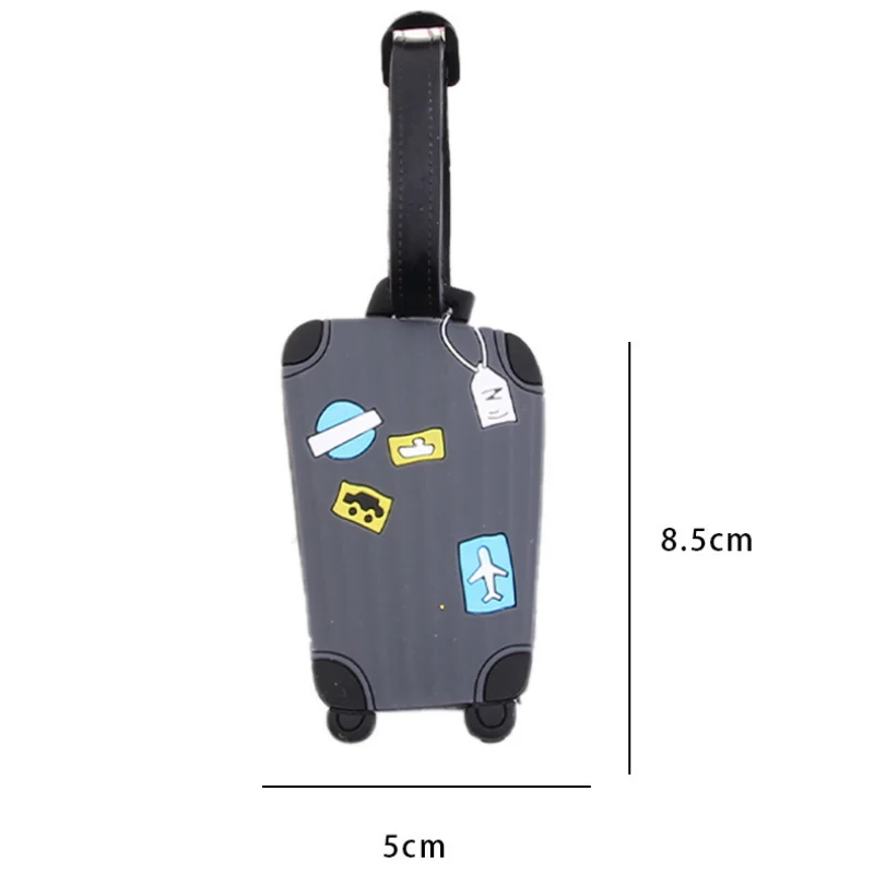 PVC תג למזוודה סיליקון תיק טרולי עלייה למטוס תג מטען מזוודה למטוס קטגוריה נייד תווית אביזרי נסיעה