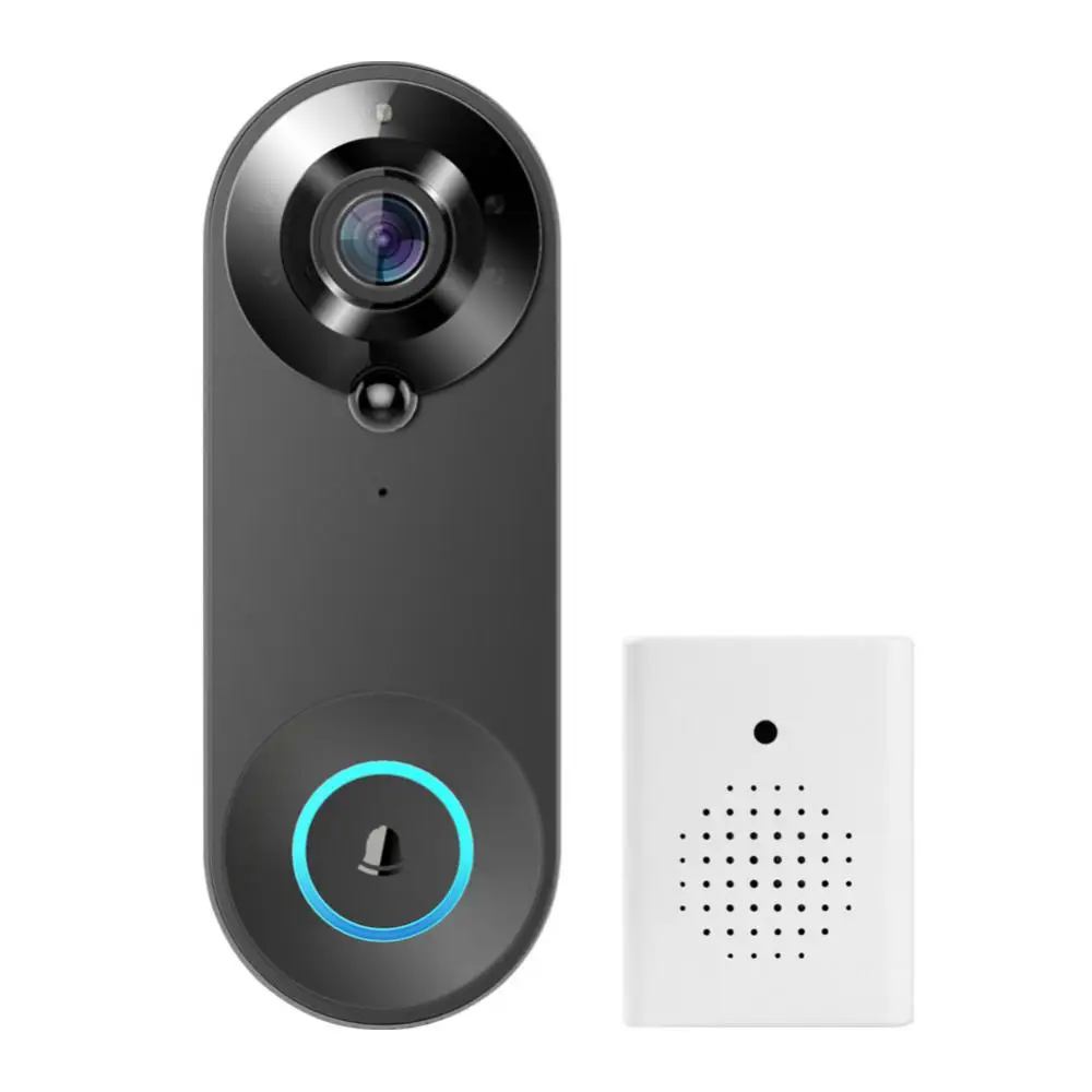 Tuya 1080P WIFI פעמון דלת וידאו בחדות גבוהה חזותי חכם בלילה אור פעמון המצלמה חשמל נמוכה קול מרוחק עבור Alexa