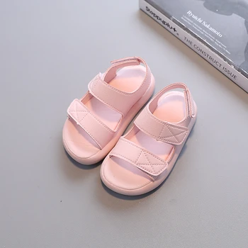 בקיץ ילדים בנות סנדלי מוצק צבע רצועת חוף נעלי ילדים בנים רך נוח מזדמן הרומית סנדלים עבור תינוק תינוק