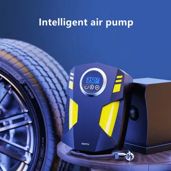 12V מכונית מדחס אוויר על אופנוע אופניים נייד צמיג Inflator עם אור LED מהר Inflator 150PSI דיגיטלי חכם משאבת אוויר