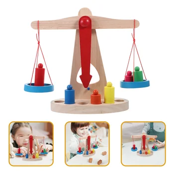 איזון בקנה מידה עושה צעצוע ילדים המדע פרויקט ניסוי חינוכי פרופ כלי משחק מעץ לילדים DIY מלאכה