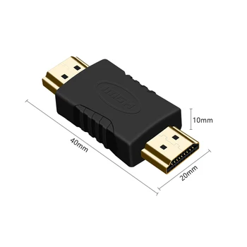2pcs HDMI תואם מתאם זכר זכר ממיר HDMI-התואם ב-Extender HDTV Projetor נייד צג 1.4 ממיר