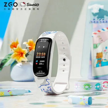 Sanrio ילדים חכמים הצמיד של גברים ונשים שעון מעורר מד צעדים קלוריות הלו קיטי שעון ספורט הזוג מתנה Passometer IP65