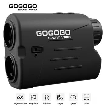 Gogogo ספורט Vpro לייזר גולף/ציד טווח 6X תצפית 600/ 1000m מאתר טווח עם שיפוע Pin-המחפש הדגל-מנעול GS03MTL