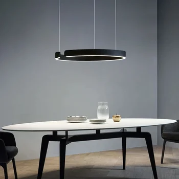 מודרני סיבוב טבעת מנורת תקרה נברשת אור תליון נברשות חדר האוכל הובלת חדר שינה סלון נורדי עיצוב הבית
