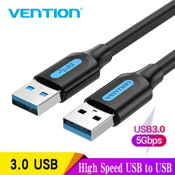 Vention USB זכר זכר כבל מאריך 2.0 3.0 במהירות גבוהה העברת נתונים USB כבל מאריך בשביל הרדיאטור רמקול HD Webcom