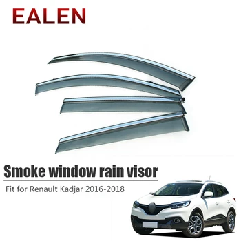 EALEN עבור רנו Kadjar 2016 2017 2018 סטיילינג ABS פתח שמש העלה מגינים שומר אביזרים 4Pcs/1Set עשן החלון גשם מגן השמש
