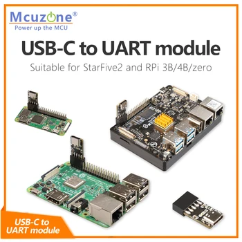USB-C כדי UART מודול מתאים StarFive2 ו-RPi 3B/4/אפס