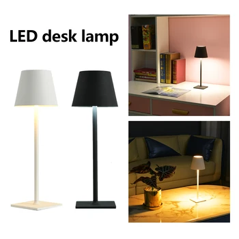 LED מנורת שולחן USB סוללה מלון מנורת שולחן במסעדת יוקרה מודרנית האלחוטי ליד המיטה מנורה עמיד למים אווירה המנורה