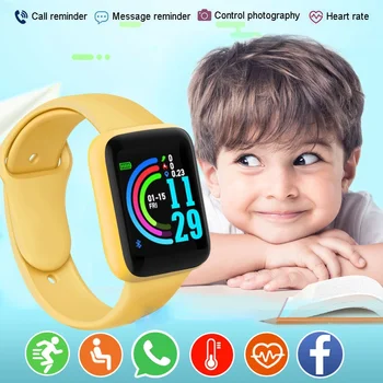 ילדים ילדים חכמים Wristbands קצב הלב לישון צג Smartwatch הילד ספורט שעון כושר גשש Smart-שמור על 10-18