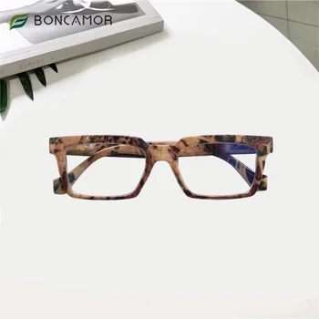 Boncamor אור כחול חסימת נשים גברים משחקי מחשב הקורא Presbyopic משקפיים מגדלת אופטית Eyewear 0~+4.0