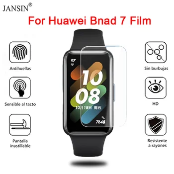 רך TPU סרט מגן על כבוד להקה 7 שעון חכם מלא מגן מסך עבור huawei band7 HD Ultra Slim ברור לצפות בסרטים