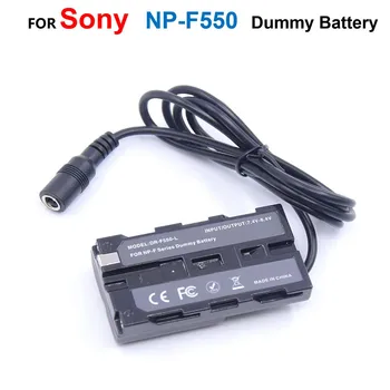 NP-F550 דמה סוללה להחליף F750 F770 F960 F970 מצמד מתאים DK-415 על מצלמה Sony HXR-NX5 PXW-Z150 שונים אורות וידאו