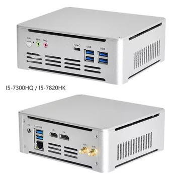 מחשב מיני משחקי מחשב I5 7300HQ I7 7820HK I5-8300H I7-8750H 4K עקורים HD TYPE-C 2*DDR4 M. 2 SSD משרד העבודה
