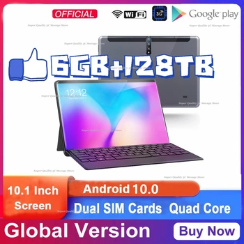 2023 Gobal גרסת אנדרואיד Tablet Pc 10.1 אינץ אנדרואיד 10 6GB 128GB Deca הליבה Google Play WPS 5G WIFI Bluetooth חם מכירות נייד