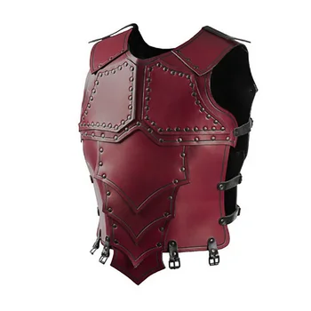 Steampunk מתכוונן דמוי עור ויקינג שריון רכיבה גידור החזה ועל הגב צלחת של ימי הביניים ליל כל הקדושים תחפושות קוספליי