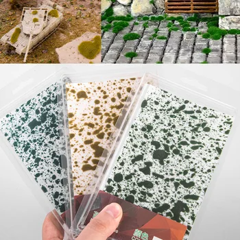 Diy צבאי זירת חומרי הדמיה מלאכותית מוס מודל לצמח ירוק דשא הבניין חול שולחן מיקרו נוף אביזרים