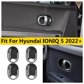 בתוך דלת המכונית משוך את ידית הדלת להתמודד עם סוגרים את הקערה קישוט מסגרת מתאימה עבור יונדאי IONIQ 5 2022 - 2024 הפנים אביזרים