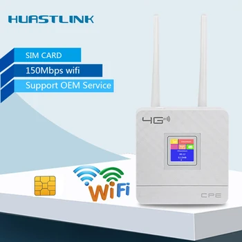 4G נתב עם חריץ לכרטיס SIM אלחוטית פתוחה 150Mbps 4G LTE CPE נתב Wifi עם אנטנה חיצונית WAN LAN RJ45
