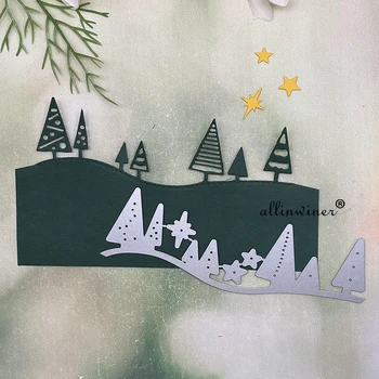 עץ חג המולד כוכבים חיתוך מתכת מת למות לחתוך שבלונות עבור DIY עיצוב אלבום תמונות אלבום נייר כרטיס הבלטה