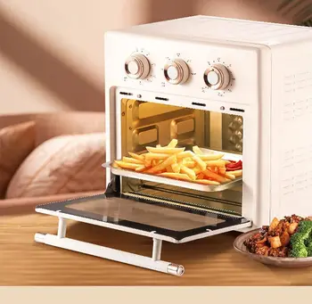 מיני תנור 18L רב תכליתי משק הבית תנור חשמלי תזמון אפייה צלייה גריל עוגת פיצה ארוחת בוקר אפייה, מכונת