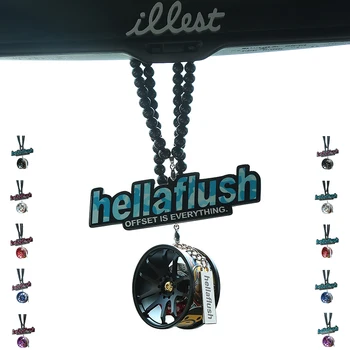 Hellaflush סגנון גלגל רכזת בלם המכונית הפנים במראה תליון עד לשוק ההתאמה האישית של הרכב קישוטים ואביזרים