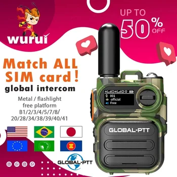 גלובל זמין 4G Wurui G388 העולמי-pt מכשיר קשר רדיו דו-כיווני רדיו נייד נייד profesional ארוך טווח תקשורת