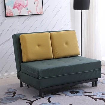 מודרני עור PU בסלון ספות עצלן במיטה נורדי יוקרה יחיד ספה כורסה הכיסא Divano ליטו ריהוט הבית WK50SF