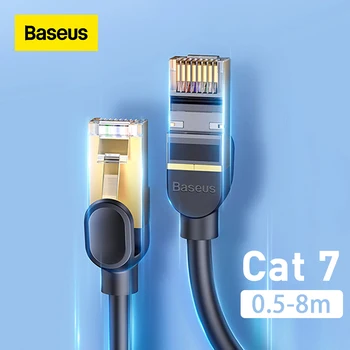 Baseus כבל ה-Ethernet RJ 45 Ca7 כבל STP כבל הרשת 0.2 m 1m 1.5 m 2m 5m 8m תיקון כבל כבל למחשב הנתב הנייד החתול 7