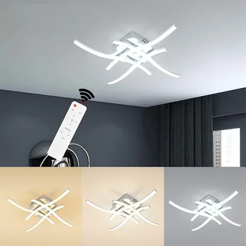 שליטה מרחוק אור תקרת LED אלומיניום ליניארי אור על הסלון, חדר השינה מקורה תפאורה אור מסדרון מרפסת חדר האוכל