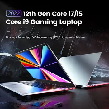 Gen 12 המשחקים הנייד Intel Core i9 9880H i7-1255U i5-1240P מעבד 15.6 אינץ ' באיכות Full HD, תצוגה, חלונות 11 Pro דק & נייד