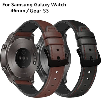 22mm להקת שעון רצועת עור עבור Huawei GT2e לצפות רצועה על Samsung Galaxy לצפות 46mm רצועת שעון עבור Samsung Gear S3 הגבול.