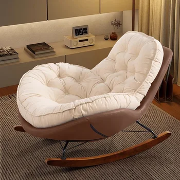 הסלון. הכיסא כרית הצוואר ארגונומי כרית יוקרה כורסת נדנדה כיסא נורדי עיצוב Cadeira דה Balanço רהיטים