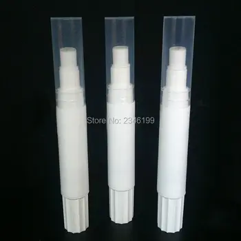 4.5 ML 40pcs/lot לבן מט ריק נוזלי היסוד למילוי חוזר עט פלסטיק נייד DIY שפתון לעזאזל עם עיצוב עט עם מברשת