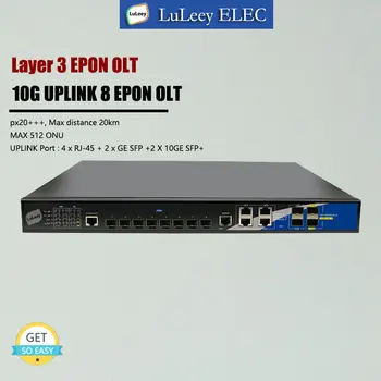 8PON EPON europe. kgm סיב אופטי מתג L3 10G התקשורת SFP+ 512 ONU אינטרנט ניהול CLI תואם עם Huawei Zte ONU