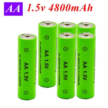 Batterie 1.5 V AA 4800mAh נטענת נובו מספר דגם, lampe LED, jouet MP3, nouvelle בסיס, הפצה gratuite