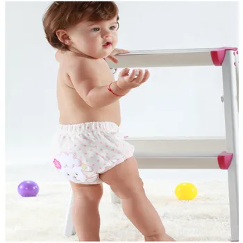 אופנה רחיץ 4 שכבות התינוק אימון מכנסיים חיתולים ילד ילדה להשתין למידה מכנסיים קצרים תחתוני התינוק חיתולי בד