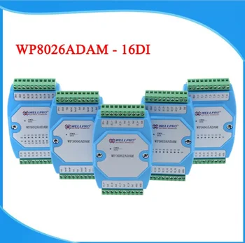 WELLPRO WP8026ADAM 16DI קלט דיגיטלי מודול Optocoupler מבודד RS485 MODBUS RTU תקשורת