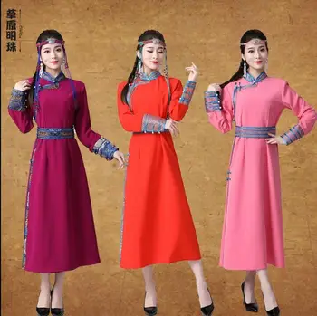 סוף גבוה מונגולית שיפור סגנון אתני השמלה