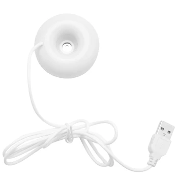 לבן סופגנייה מכשיר אדים usb office desktop מיני מכשיר אדים נייד יצירתי מטהר אוויר לבן.