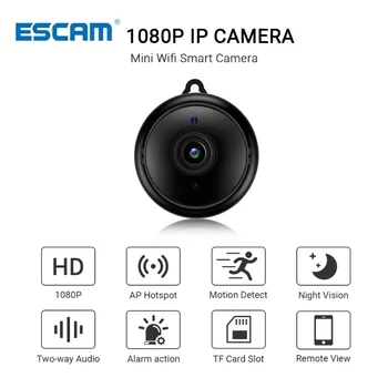 Escam V380 מיני Wifi מצלמת IP HD 1080P אלחוטית מקורה מצלמת ראיית לילה שני בדרך אודיו זיהוי תנועה המצלמה בייבי מוניטור