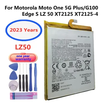 2023 שנים 5000mAz LZ50 סוללה עבור Motorola Moto אחד 5G פלוס / G100 / Edge S באיכות גבוהה הטלפון Bateria סוללה משלוח מהיר