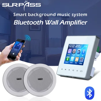 בית חכם מיני מגבר ב-Bluetooth תואם מוסיקת רקע מפתח מערכת קשר BT קיר לוח קואקסיאליים תקרה רמקול אמבטיה