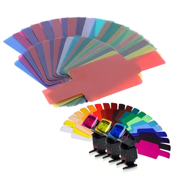 20 צבע צילומי צבע ג ' ל סינון כרטיס תאורה מפזר עבור Canon Yongnuo פלאש nissin Speedlite
