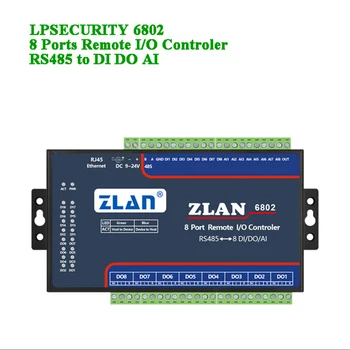 8Port Remote IO Controler/RS485 די/דה/AI קלט/פלט/אנלוגי מודול תמיכה Modbus RTU TCP/Ethernet/ Wifi/RS485 תקשורת