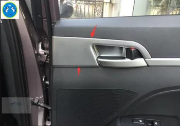 Lapetus עבור יונדאי Elantra סדאן 2016 2017 ABS הפנימי המכונית ידית הדלת. משוך את הקערה מסגרת קישוט מדבקות כיסוי לקצץ 4 מחשבים / סט