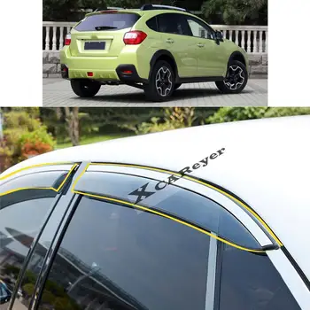 עבור סובארו XV Crosstrek 2012 2013 2014 2015 2016 2017 הרכב מדבקה פלסטיק בחלון זכוכית רוח מגן גשם/שמש השומר פתח חלקים