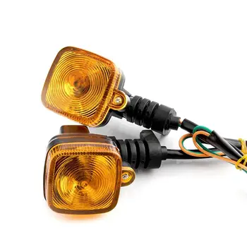 1 זוג אופנוע להפוך אותות הסוטה אינדיקטורים אורות האיתות כיכר מנורת הלוגן נורות שונה אביזרי Cg125 Zj125