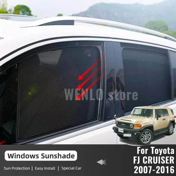 עבור טויוטה FJ קרוזר 2007-2016 רכב מגנטי שמשיה מגן שמשת חלון וילון הגנת Uv מהשמש בצל המשקף עיוור