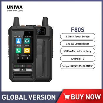 UNIWA F80S POC ווקי טוקי החכם 1GB זיכרון RAM 8GB ROM 2.4 אינץ אנדרואיד 10 4G מחוספס טלפון Spreadtrum SL8541E Quad Core SOS